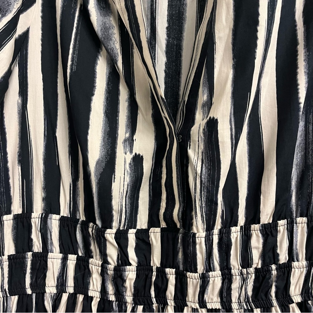 Anthropologie Somerset Maxi Dress Carbon Stripe Large - Picture 5 of 11